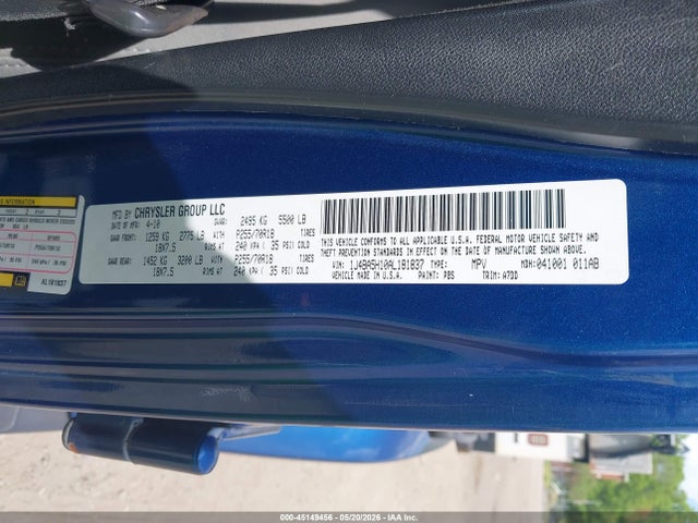 Продажа на аукционе авто 2010 Jeep Wrangler Unlimited Sahara, vin: 1J4BA5H10AL181837, номер лота: 45149456