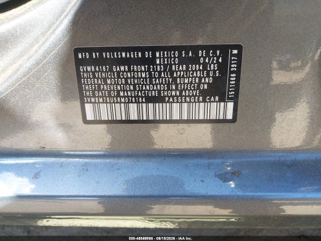 Продажа на аукционе авто 2024 Volkswagen Jetta 1.5t Sport, vin: 3VWBM7BU5RM076164, номер лота: 45149786