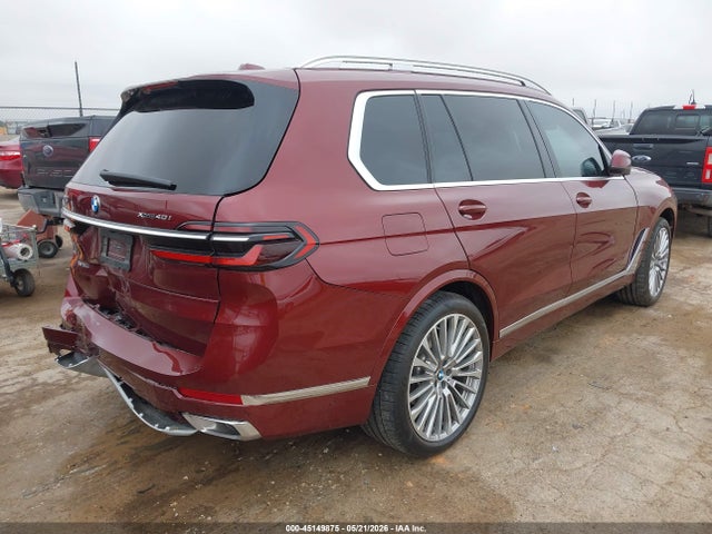 2025 Bmw X7 Xdrive40i მანქანა იყიდება აუქციონზე, vin: 5UX23EM01S9Y82767, აუქციონის ნომერი: 45149875