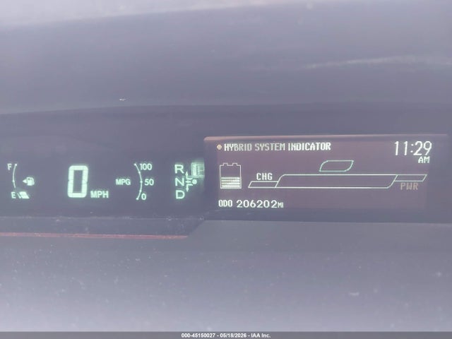 2011 Toyota Prius Two მანქანა იყიდება აუქციონზე, vin: JTDKN3DUXB1375447, აუქციონის ნომერი: 45150027