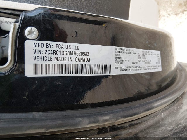 Chrysler Voyager Lxi 2021 2C4RC1DG8MR520583 Image 9