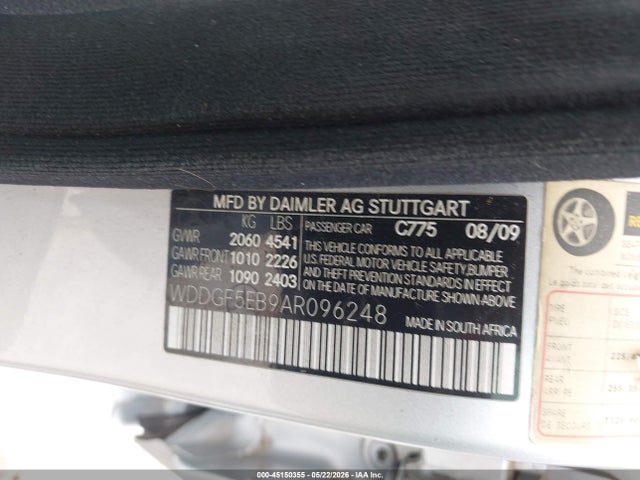 Продаж на аукціоні авто 2010 Mercedes-benz C 300 Luxury/sport, vin: WDDGF5EB9AR096248, номер лоту: 45150355