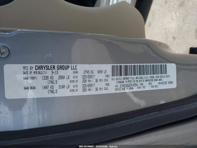Dodge Grand Caravan Se 2014 2C4RDGBG6ER145541 Image 9