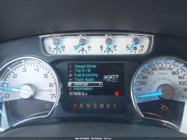 2013 Ford F-150 King Ranch მანქანა იყიდება აუქციონზე, vin: 1FTFW1ET3DKD98123, აუქციონის ნომერი: 45150605