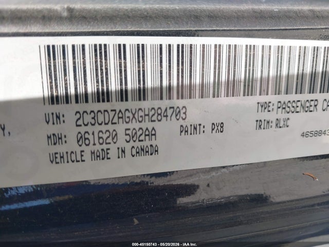 Dodge Challenger Sxt Plus 2016 2C3CDZAGXGH284703 Image 9