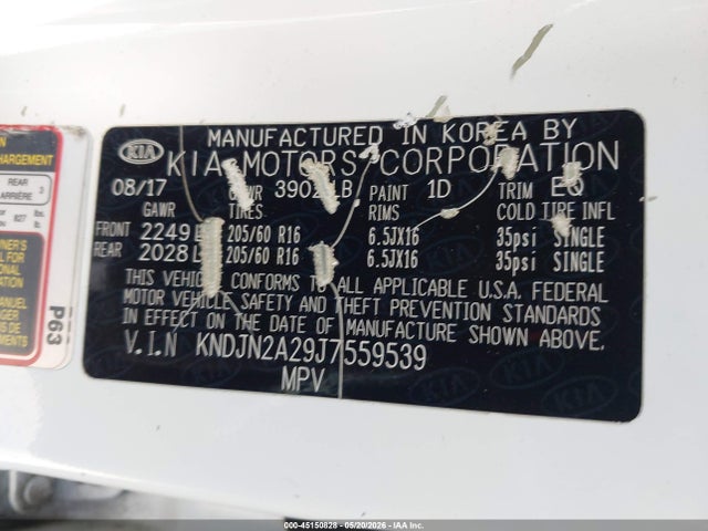 KNDJN2A29J7559539 KIA Soul