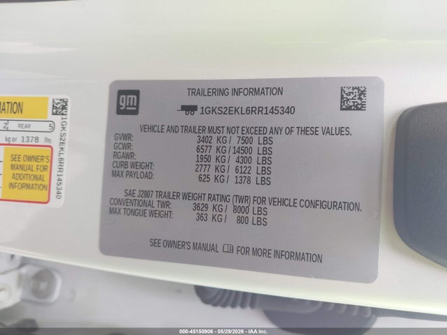 GMC Yukon 4wd Denali Ultimate 2024 1GKS2EKL6RR145340 Image 9