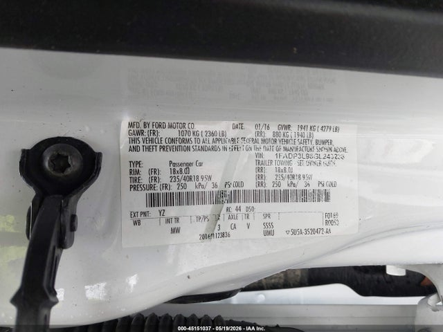 Ford FOCUS ST 2016 1FADP3L98GL243238 Image 9