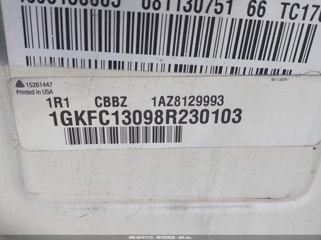Aukcja sprzedaży 2008 Gmc Yukon Slt, vin: 1GKFC13098R230103, numer aukcji: 45151112