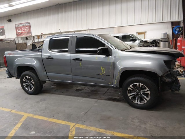 Aukcja sprzedaży 2021 Chevrolet Colorado 4wd  Short Box Z71, vin: 1GCGTDEN0M1164043, numer aukcji: 45151115