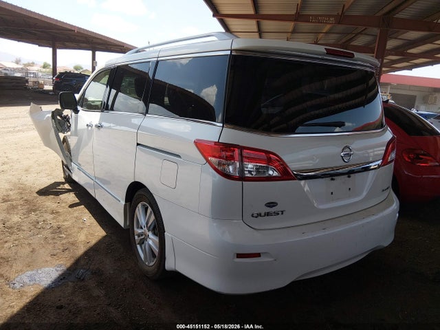2015 Nissan Quest Platinum მანქანა იყიდება აუქციონზე, vin: JN8AE2KP6F9121667, აუქციონის ნომერი: 45151152