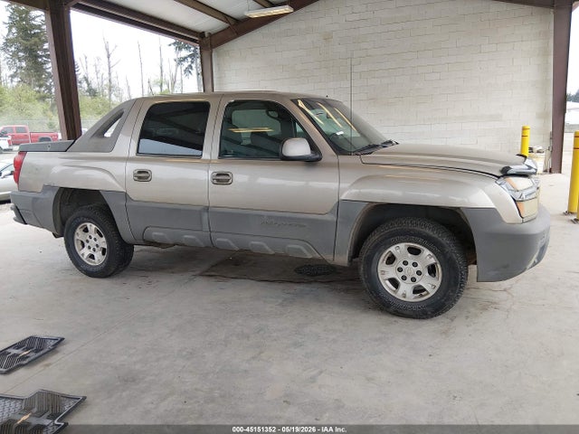 45151352 :رقم المزاد ، 3GNEK13T02G105624 vin ، 2002 Chevrolet Avalanche 1500 مزاد بيع
