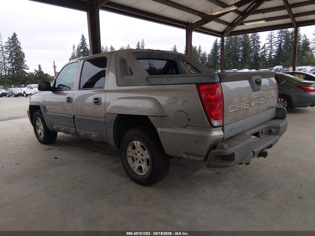 45151352 :رقم المزاد ، 3GNEK13T02G105624 vin ، 2002 Chevrolet Avalanche 1500 مزاد بيع
