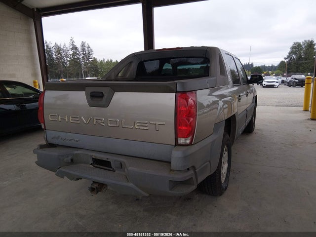 45151352 :رقم المزاد ، 3GNEK13T02G105624 vin ، 2002 Chevrolet Avalanche 1500 مزاد بيع