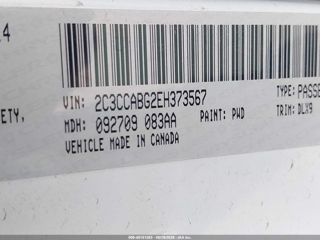 Продаж на аукціоні авто 2014 Chrysler 300 300s, vin: 2C3CCABG2EH373567, номер лоту: 45151383