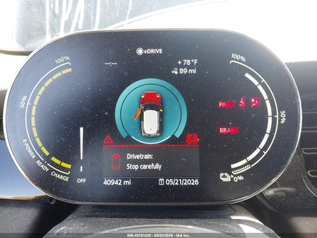 2022 Mini Se Hardtop Cooper მანქანა იყიდება აუქციონზე, vin: WMW13DJ00N2P65607, აუქციონის ნომერი: 45151420