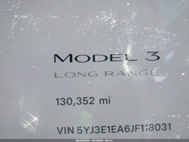 Tesla Model 3 Long Range/mid Range 2018 5YJ3E1EA6JF118031 Image 15
