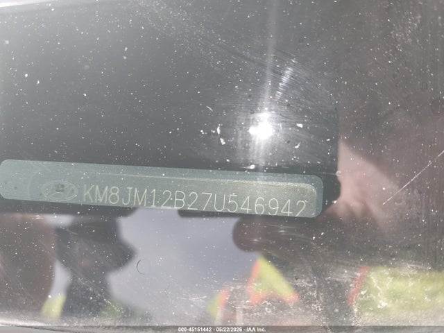 Auction sale of the 2007 Hyundai Tucson Gls, vin: KM8JM12B27U546942, lot number: 45151442