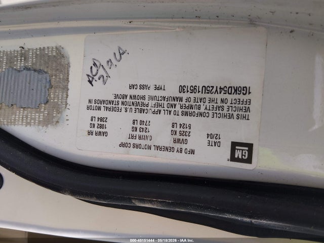 Aukcja sprzedaży 2005 Cadillac Deville Livery, vin: 1G6KD54Y25U195130, numer aukcji: 45151444