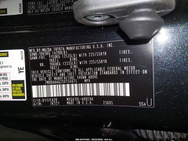 Toyota Corolla Cross Xle 2025 7MUDAAAG2SV134675 Image 9