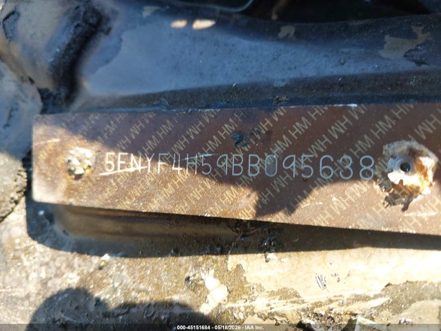 Продажа на аукционе авто 2011 Honda Pilot Ex-l, vin: 5FNYF4H59BB095638, номер лота: 45151684