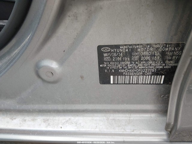Продаж на аукціоні авто 2015 Hyundai Elantra Sport, vin: KMHDH4AH0FU227191, номер лоту: 45151836
