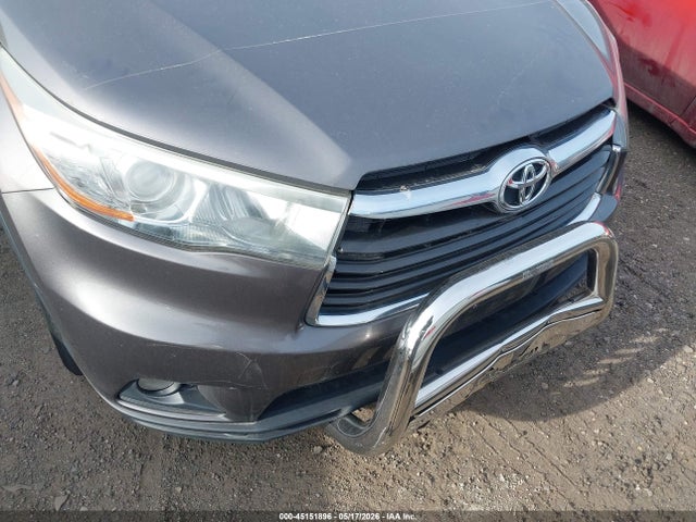 2015 Toyota Highlander Xle V6 მანქანა იყიდება აუქციონზე, vin: 5TDJKRFH9FS166118, აუქციონის ნომერი: 45151896