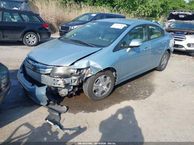 2012 Honda Civic Hybrid მანქანა იყიდება აუქციონზე, vin: JHMFB4F24CS011420, აუქციონის ნომერი: 45151963