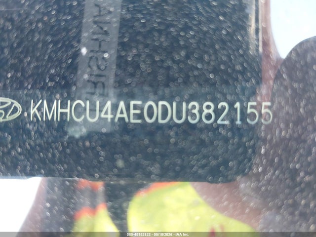 45152122 :رقم المزاد ، KMHCU4AE0DU382155 vin ، 2013 Hyundai Accent Gls مزاد بيع