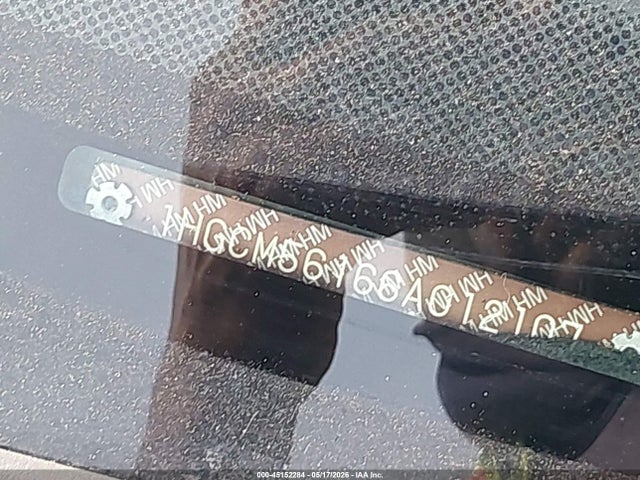 45152284 :رقم المزاد ، 1HGCM56166A012107 vin ، 2006 Honda Accord 2.4 Vp مزاد بيع