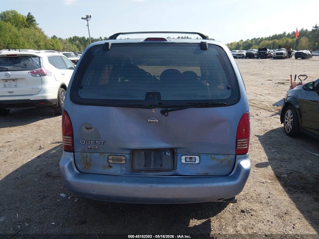 1997 Nissan Quest Gxe/xe მანქანა იყიდება აუქციონზე, vin: 4N2DN1118VD839231, აუქციონის ნომერი: 45152302