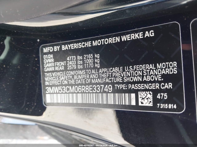 BMW M240 I Xdrive 2024 3MW53CM06R8E33749 Image 9