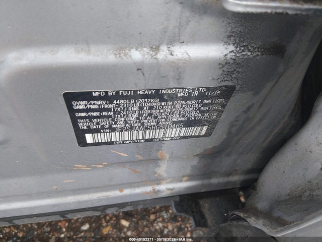 Продаж на аукціоні авто 2017 Subaru Forester 2.5i, vin: JF2SJAAC5HG510465, номер лоту: 45152371
