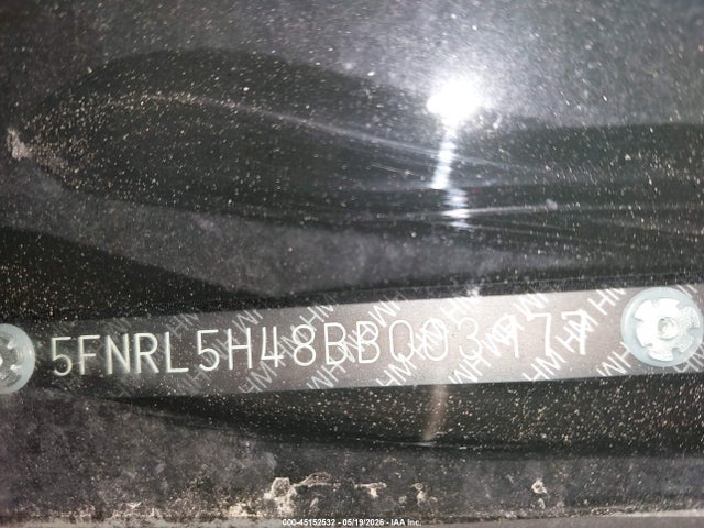 2011 Honda Odyssey Ex მანქანა იყიდება აუქციონზე, vin: 5FNRL5H48BB003977, აუქციონის ნომერი: 45152532