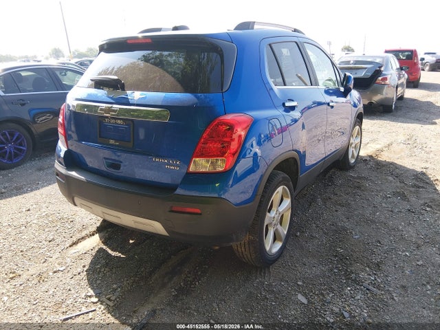 2016 Chevrolet Trax Ltz მანქანა იყიდება აუქციონზე, vin: KL7CJRSB2GB549336, აუქციონის ნომერი: 45152555