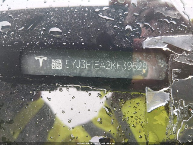 Aukcja sprzedaży 2019 Tesla Model 3 Long Range/mid Range/standard Range/standard Range Plus, vin: 5YJ3E1EA2KF396281, numer aukcji: 45152628