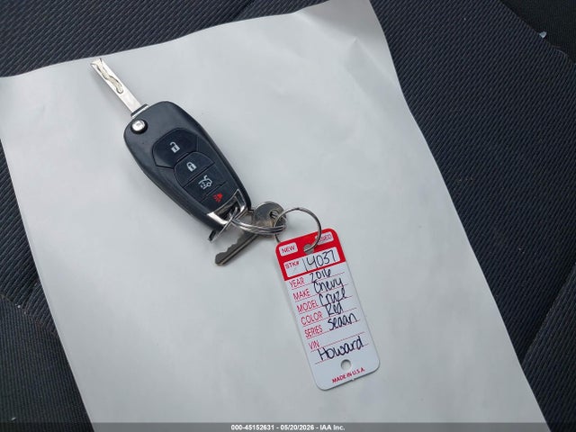 45152631 :رقم المزاد ، 1G1BE5SM5G7315068 vin ، 2016 Chevrolet Cruze Lt Auto مزاد بيع