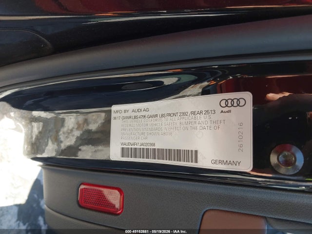 Продаж на аукціоні авто 2018 Audi A4 2.0t Premium, vin: WAUENAF41JA020368, номер лоту: 45152881