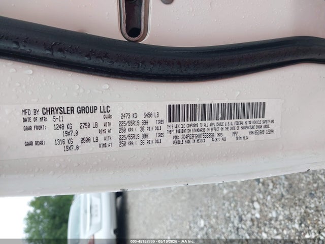 Aukcja sprzedaży 2011 Dodge Journey Crew, vin: 3D4PG3FGXBT553358, numer aukcji: 45152899
