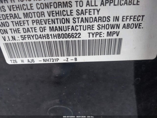 Aukcja sprzedaży 2017 Acura Mdx Advance Package, vin: 5FRYD4H81HB006622, numer aukcji: 45152930
