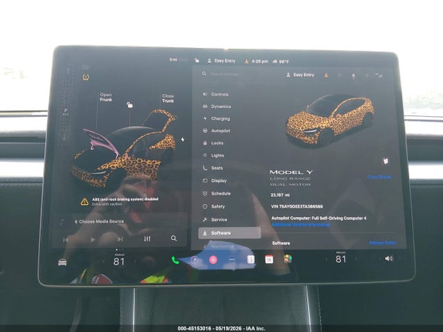 45153016 :رقم المزاد ، 7SAYGDEE3TA386588 vin ، 2026 Tesla Model Y All-wheel Drive/long Range Launch Series/premium All-wheel Drive مزاد بيع