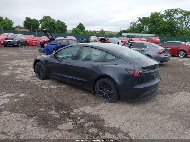 2025 Tesla Model 3 Long Range Rear-wheel Drive/standard Rear-wheel Drive მანქანა იყიდება აუქციონზე, vin: 5YJ3E1EAXSF887097, აუქციონის ნომერი: 45153023
