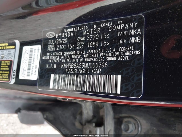 Hyundai Venue Se 2021 KMHRB8A36MU066796 Image 9