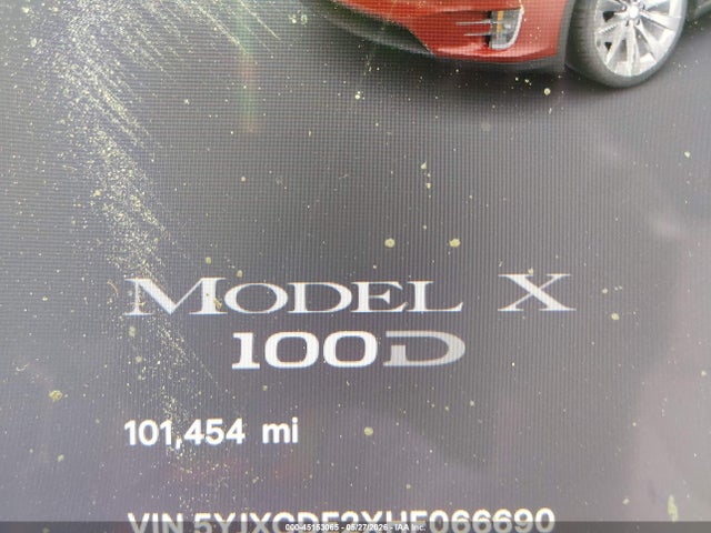 Aukcja sprzedaży 2017 Tesla Model X, vin: 5YJXCDE2XHF066690, numer aukcji: 45153065