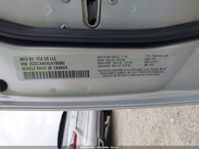 2020 Chrysler 300 Touring მანქანა იყიდება აუქციონზე, vin: 2C3CCAAG4LH193862, აუქციონის ნომერი: 45153082