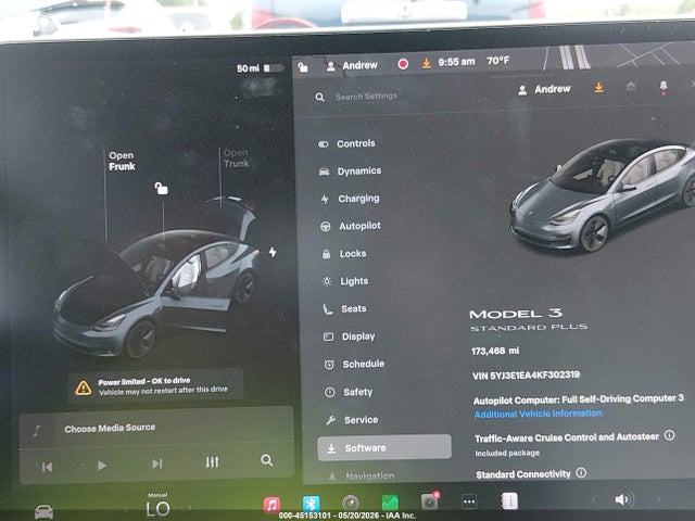 Aukcja sprzedaży 2019 Tesla Model 3 Long Range/mid Range/standard Range/standard Range Plus, vin: 5YJ3E1EA4KF302319, numer aukcji: 45153101