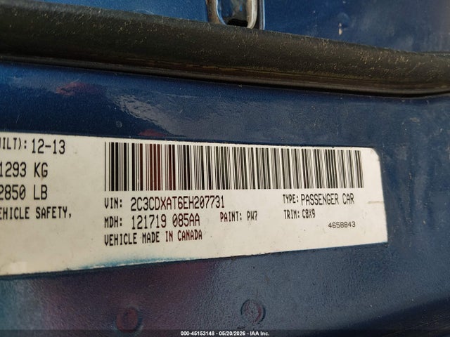 Продаж на аукціоні авто 2014 Dodge Charger Police, vin: 2C3CDXAT6EH207731, номер лоту: 45153148