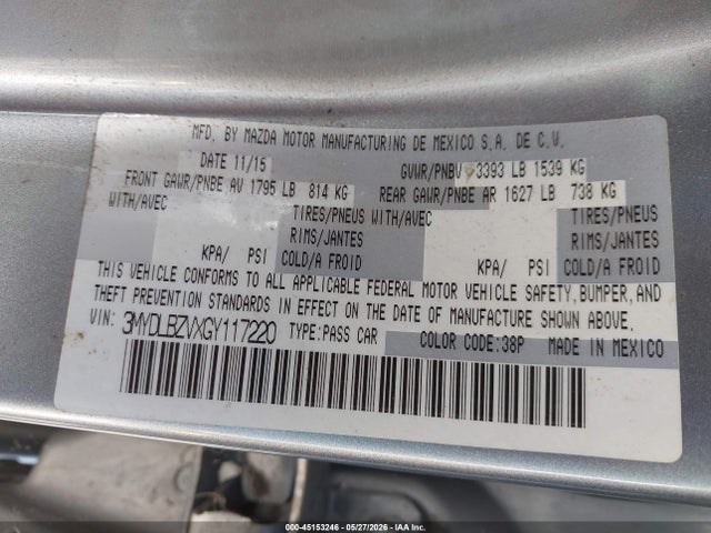 Продаж на аукціоні авто 2016 Scion Ia, vin: 3MYDLBZVXGY117220, номер лоту: 45153246