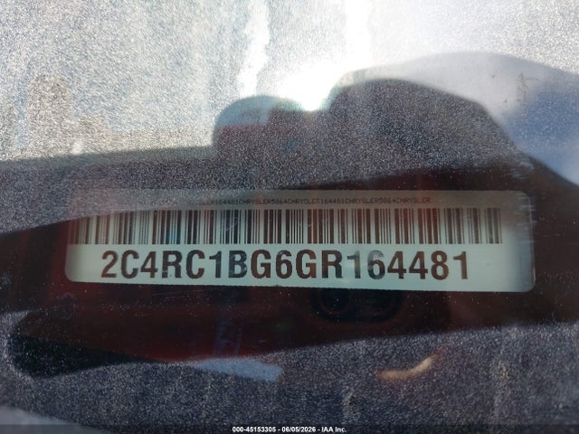 Aukcja sprzedaży 2016 Chrysler Town & Country Touring, vin: 2C4RC1BG6GR164481, numer aukcji: 45153305
