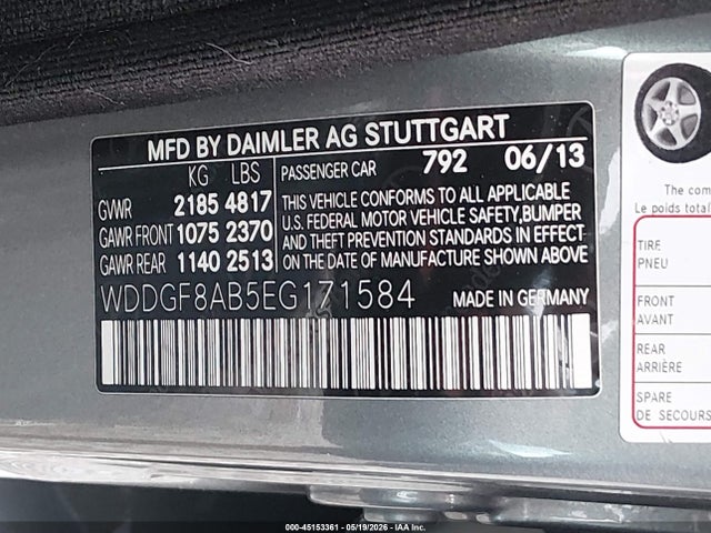 WDDGF8AB5EG171584 Mercedes-Benz C 300 Sport 4matic
